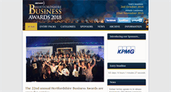 Desktop Screenshot of hertsbusinessawards.co.uk