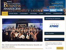 Tablet Screenshot of hertsbusinessawards.co.uk